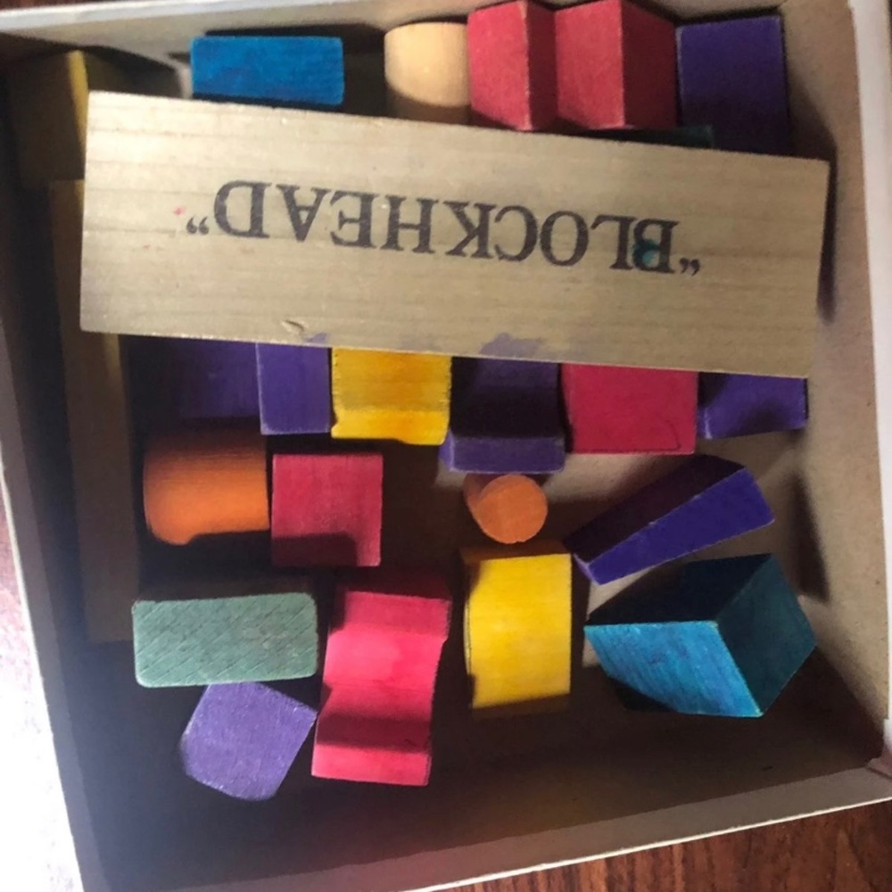 Vintage Blockhead Game - Picture 2 of 2